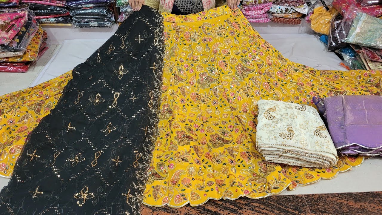 न्यू डिजाइन फैंसी लांचे और पानी वाली लुगड़ी और Full Dress or chunni 🌹 Shipping free 🌹 7015652424