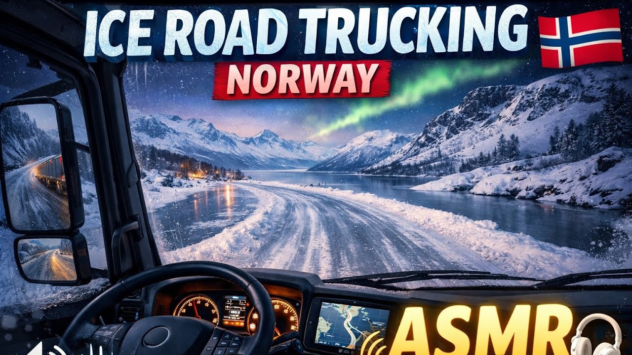Extreme Winter Truck Driving in Norway (ASMR)