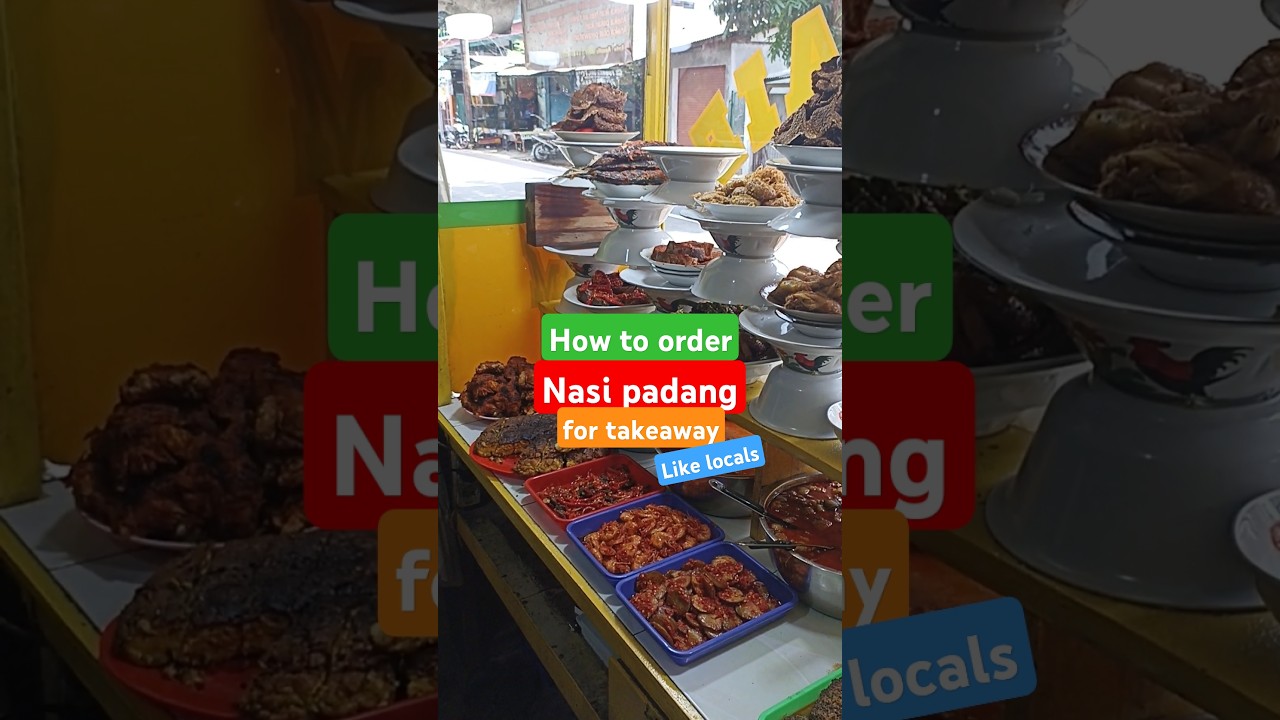 How to order nasi padang for takeaway like locals. #nasipadang