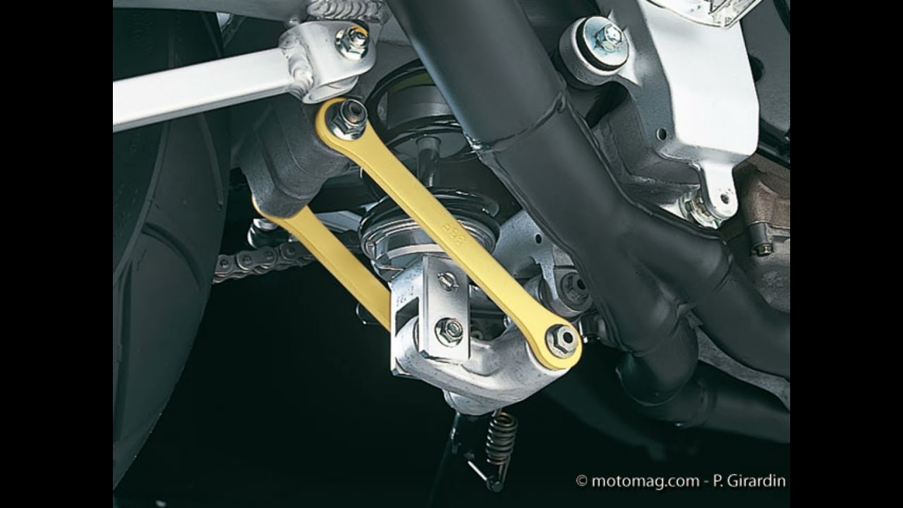 Moto, Suspension à biellette ( comment ça marche? )