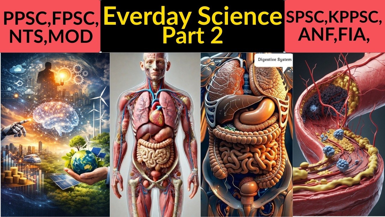 Everyday Science High Frequency Topics For MOD, FPSC and PPSC(Part 2)
