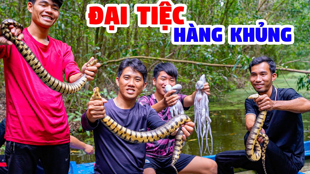 Mực Đại, Rắn Khủng Mở Tiệc Tiếp Đãi Team Anh Ngư Phủ