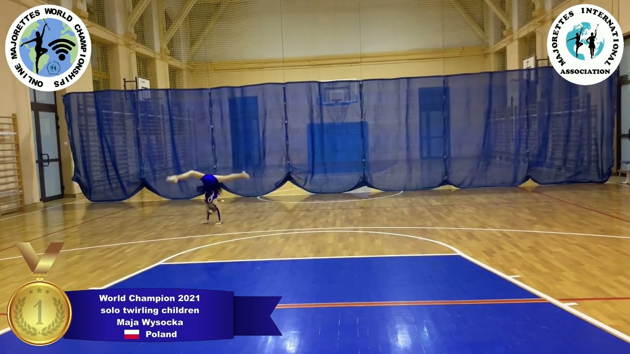 solo twirling children - World Champion 2021 - Maja Wysocka