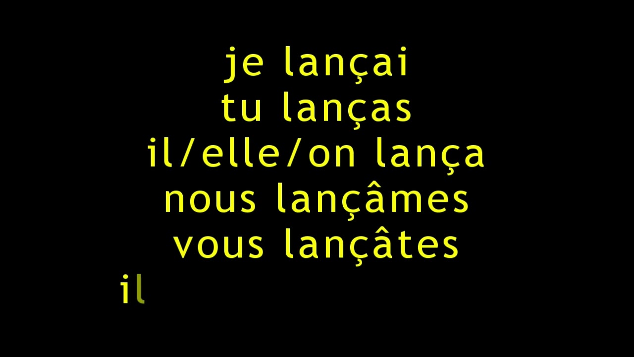 Conjugaison du verbe 