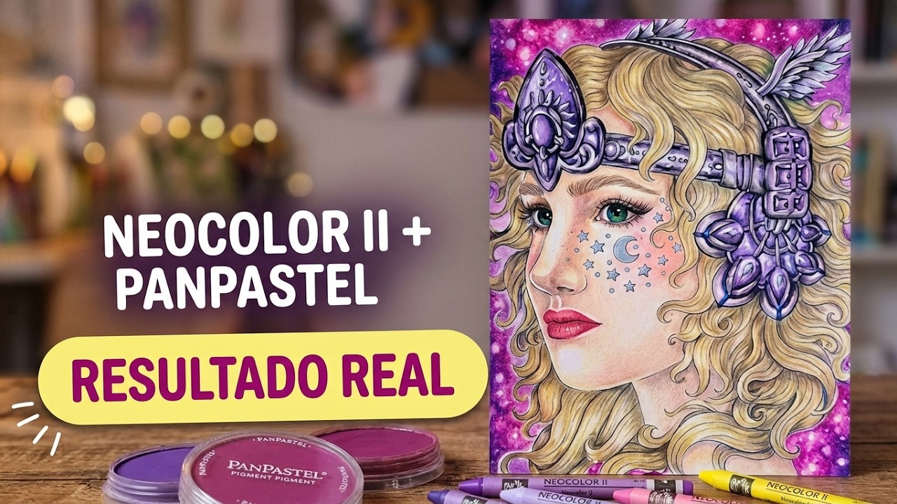 Neocolor II e Pan Pastel, será que fica bom? 