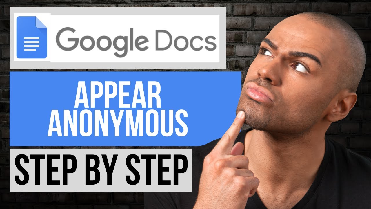 How to Appear Anonymous on Google Docs | Step by Step Google Docs Tutorial