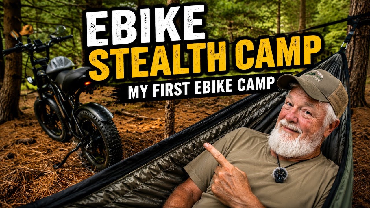 EBike Stealth Hammock Camp | My First EBike Camp