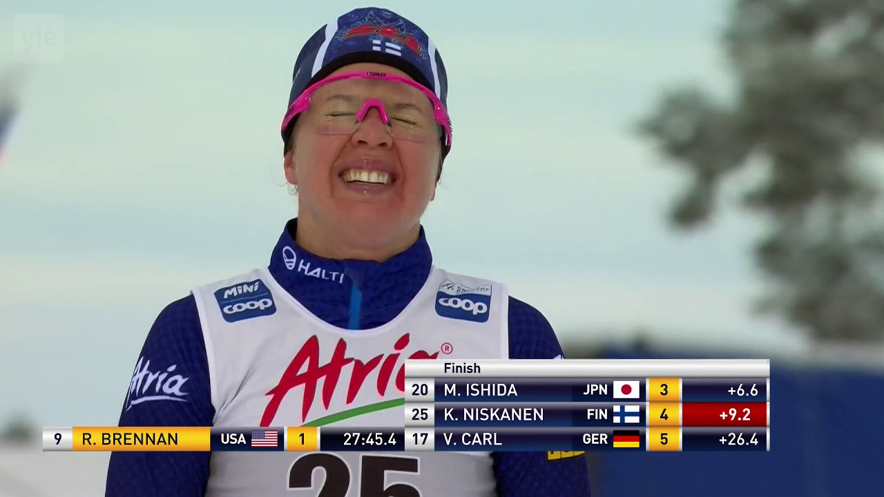 Krista Pärmäkoski hiihtää toiseksi! - Rukan Maailmancup 2019 - Naisten 10km (p)
