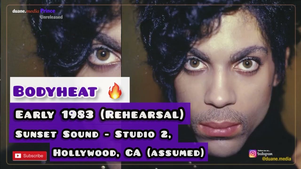 Prince Unreleased 029 | Bodyheat - My Summertime Thang [rehearsals] (1983)