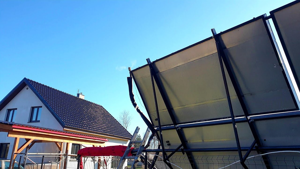 kolektor sloneczny zamiast 2 pieców; gotująca się woda; same problemy