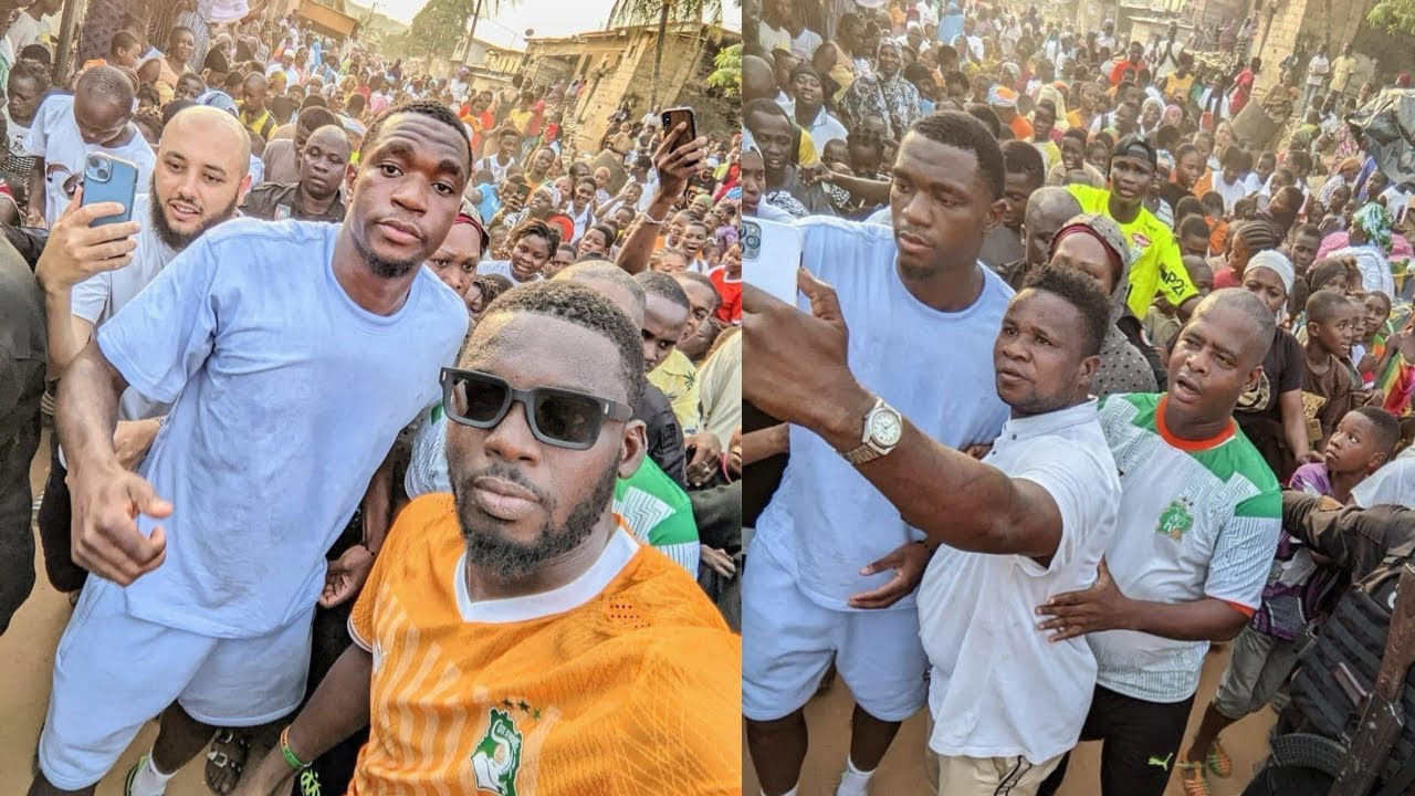 YAHIA FOFANA champion d’Afrique a Anyama chez ses parents