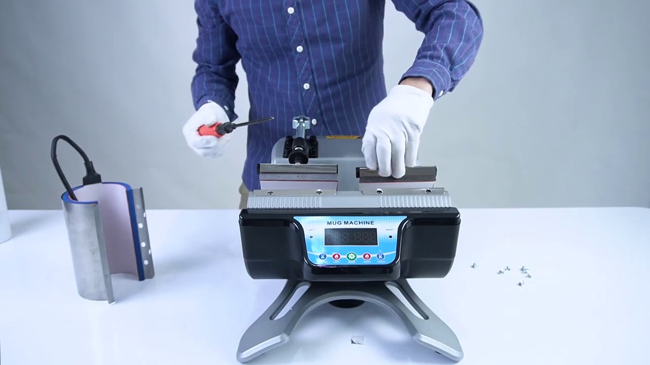 Freesub St-210 Double Station Mug Press Demo Video