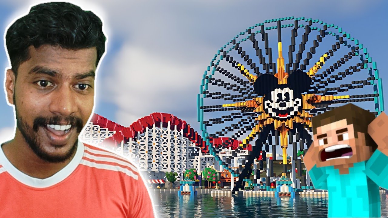 I VISITED A AMUSEMENT PARK IN MINECRAFT 🤯