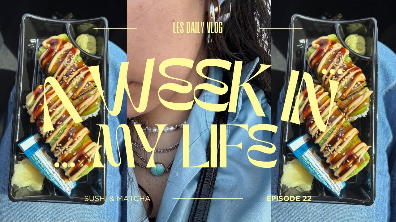 A week in my life | trying new sushi 🍣 | studying at the library 📚 |fashion