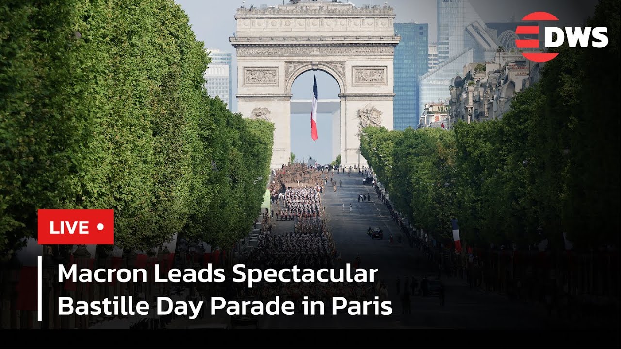LIVE: President Macron Leads Spectacular Bastille Day Parade in Paris | Champs-Elysées 2025 | AQ1E