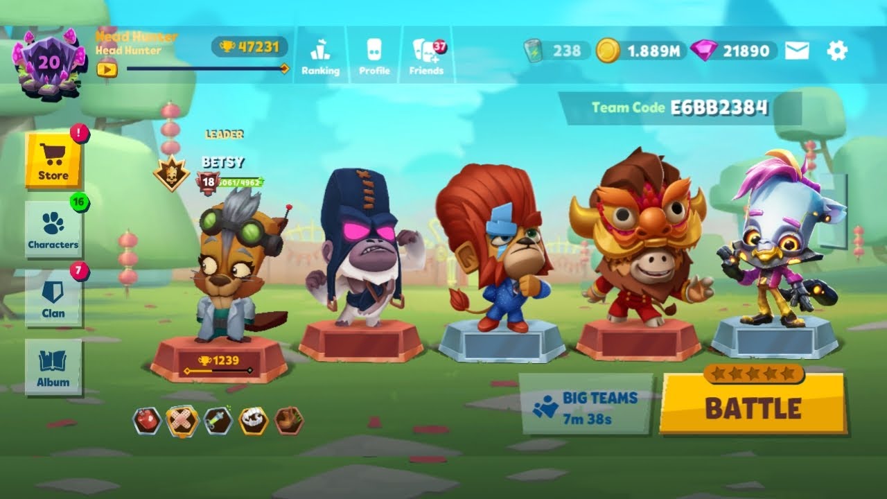 Zooba Squad Betsy Bruce Buck Joy Spear Arrow Rain Gameplay