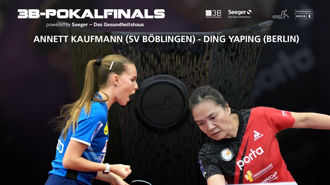 Annett Kaufmann - Ding Yaping I HF 3B-Pokalfinals 2023 SV Böblingen - ttc berlin eastside