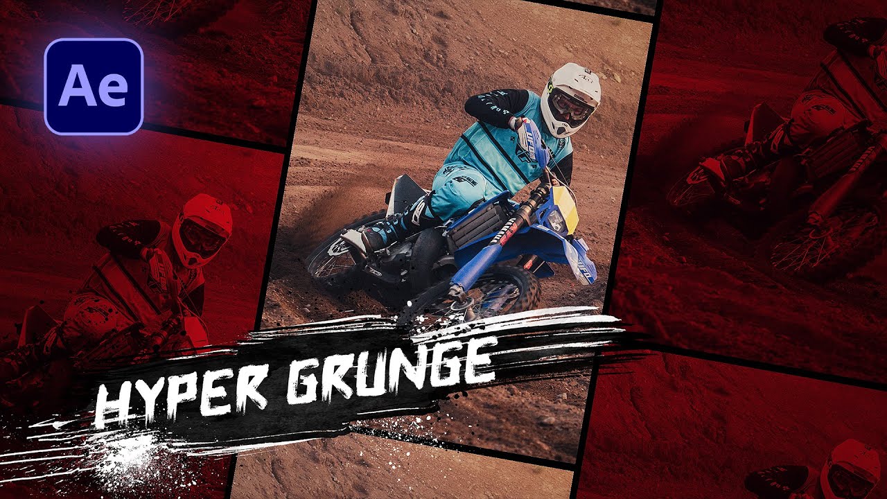 Photo Grunge Slideshow in After Effects | After Effects Tutorial | No Plugins