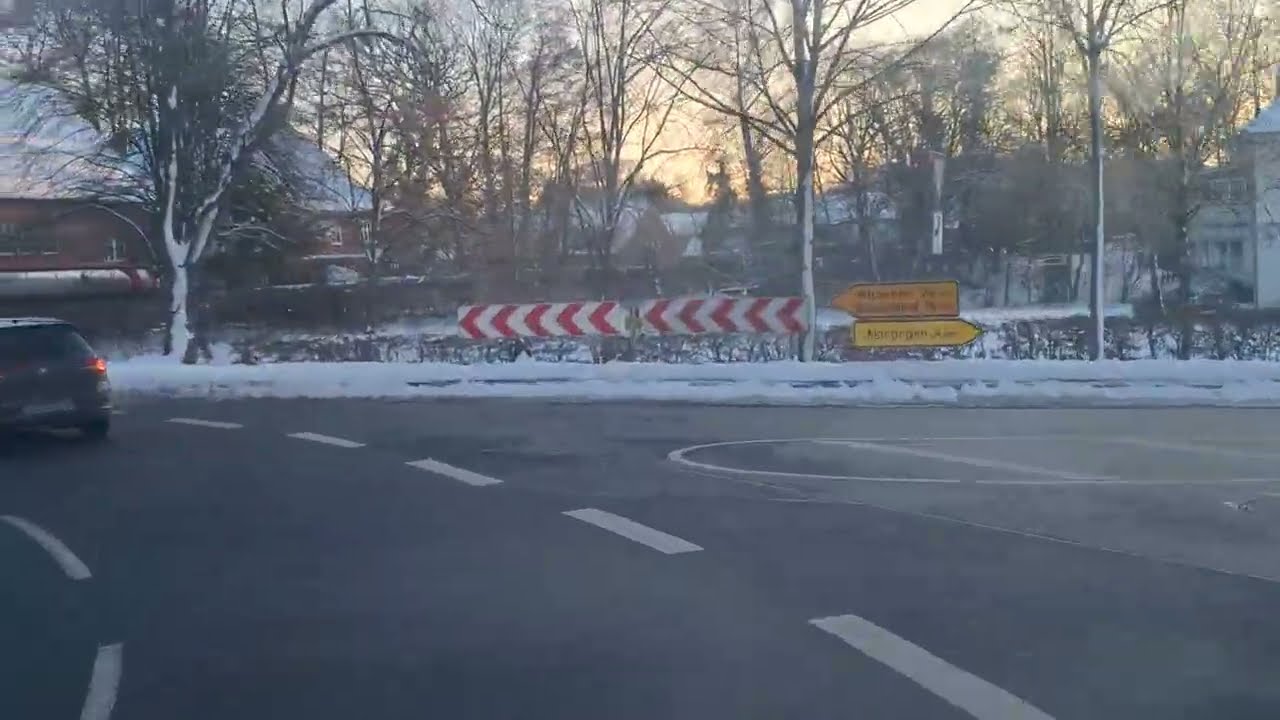 Winter-Fahrt von Eldingen im Landkreis Celle nach Steinhorst im Landkreis Gifhorn in Niedersachsen