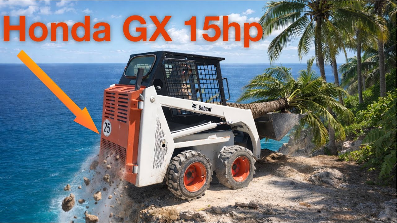Swap moteur Bobcat 440b - Honda GX 15hp