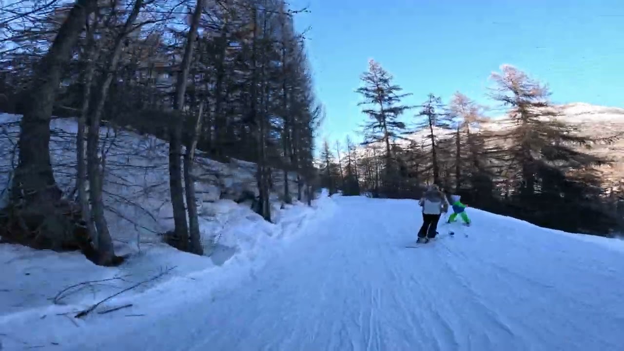 Serre chevalier piste verte Route Aravet