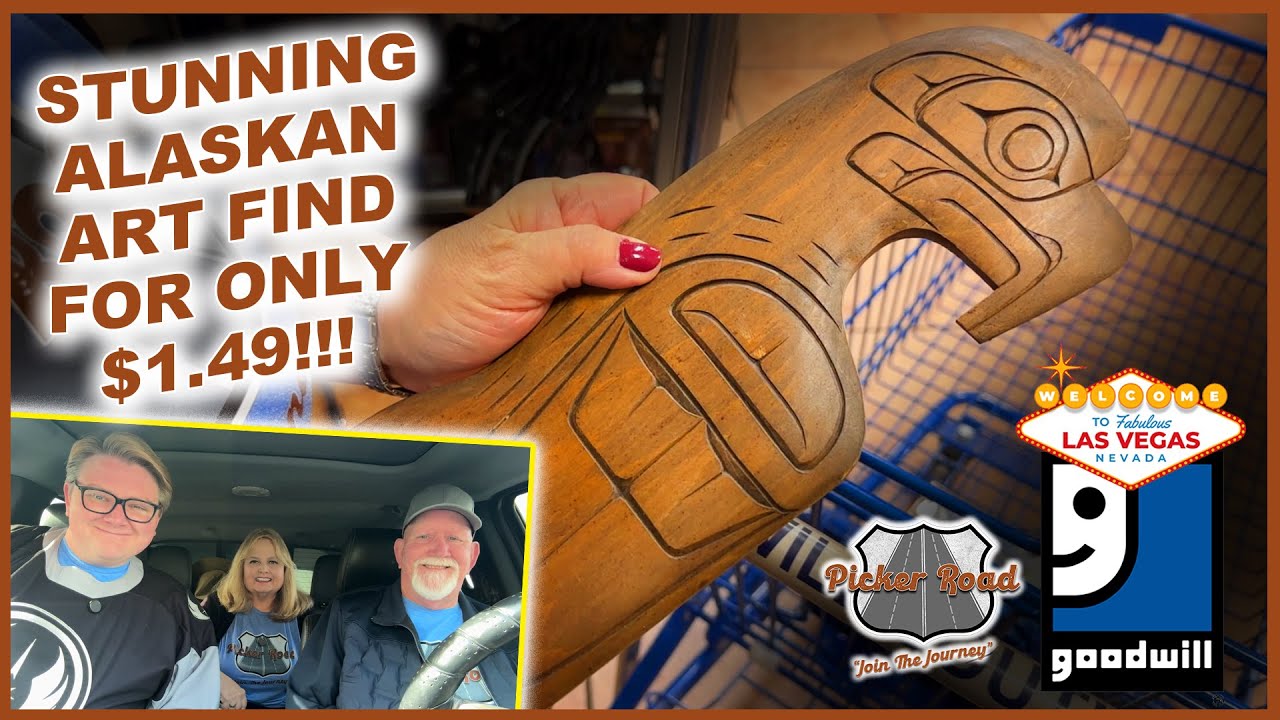 STUNNING NATIVE ALASKAN ART FIND FOR ONLY $1.49!!! Join the Journey on Picker Road!!!