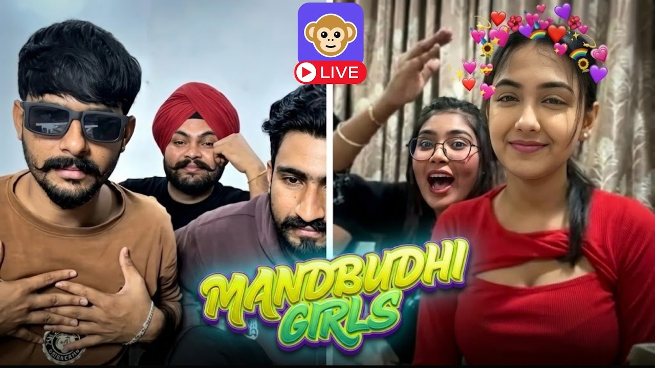 Omegle/Monkey LIVE | Ft. MandBudhi Girls