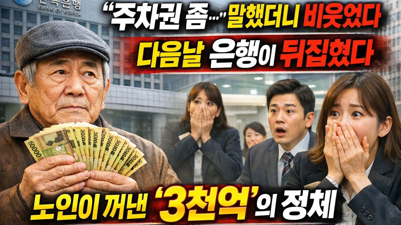 “주차권 좀…” 말했더니 비웃었다｜다음날 은행이 뒤집혔다｜노인이 꺼낸 ‘3천억’의 정체 #시니어사연 #감동사연 #실화바탕 #사연 #인생사연 #노년이야기 #노인사연 #가족사연
