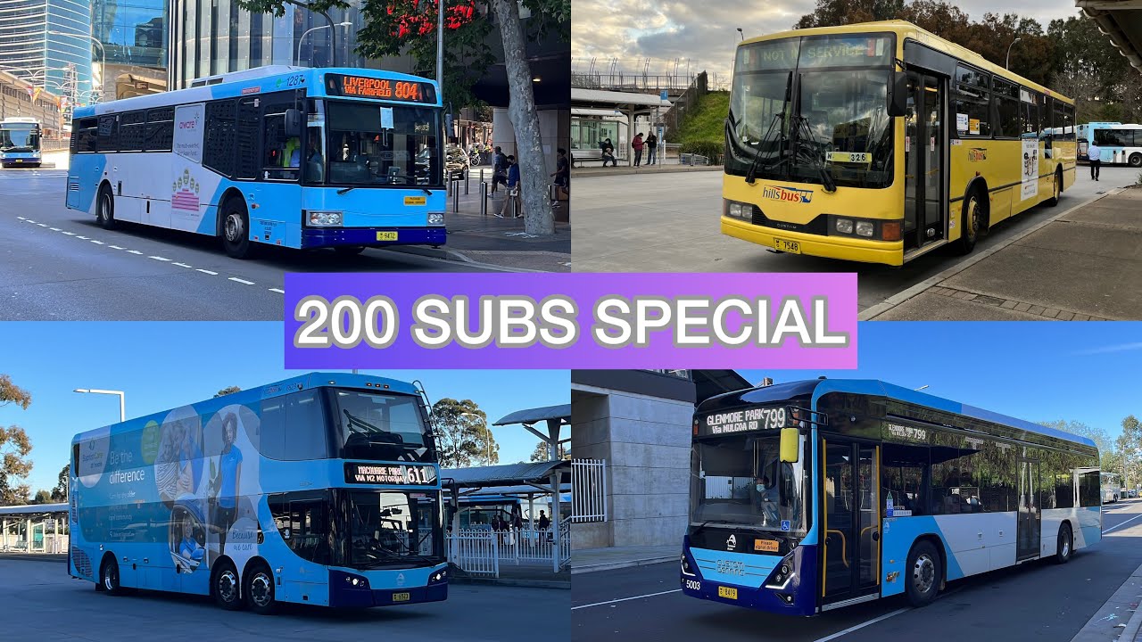 200 SUBS SPECIAL! Buses around Sydney