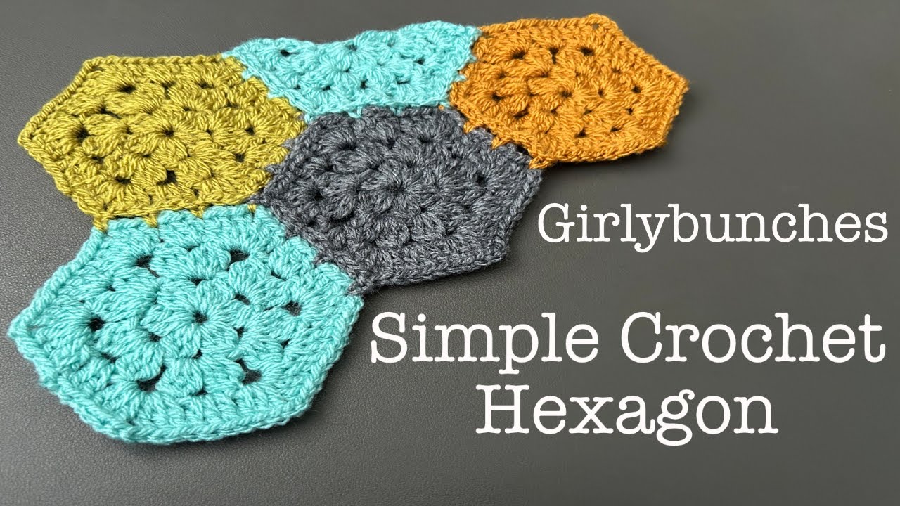 Simple Crochet Hexagon (with join as you go) - Tutorial | Girlybunches