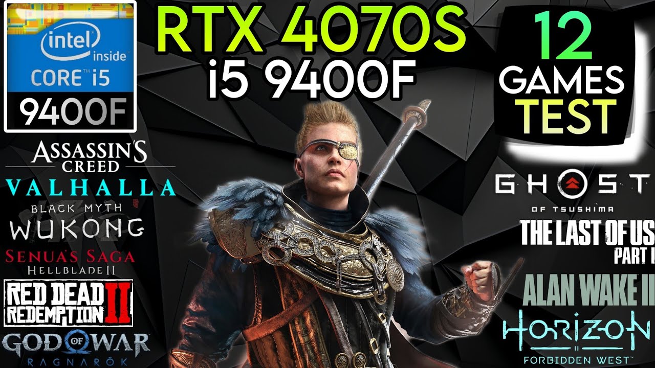 RTX 4070 Super + I5 9400F & 32GB Ram - Test In 12 Games !