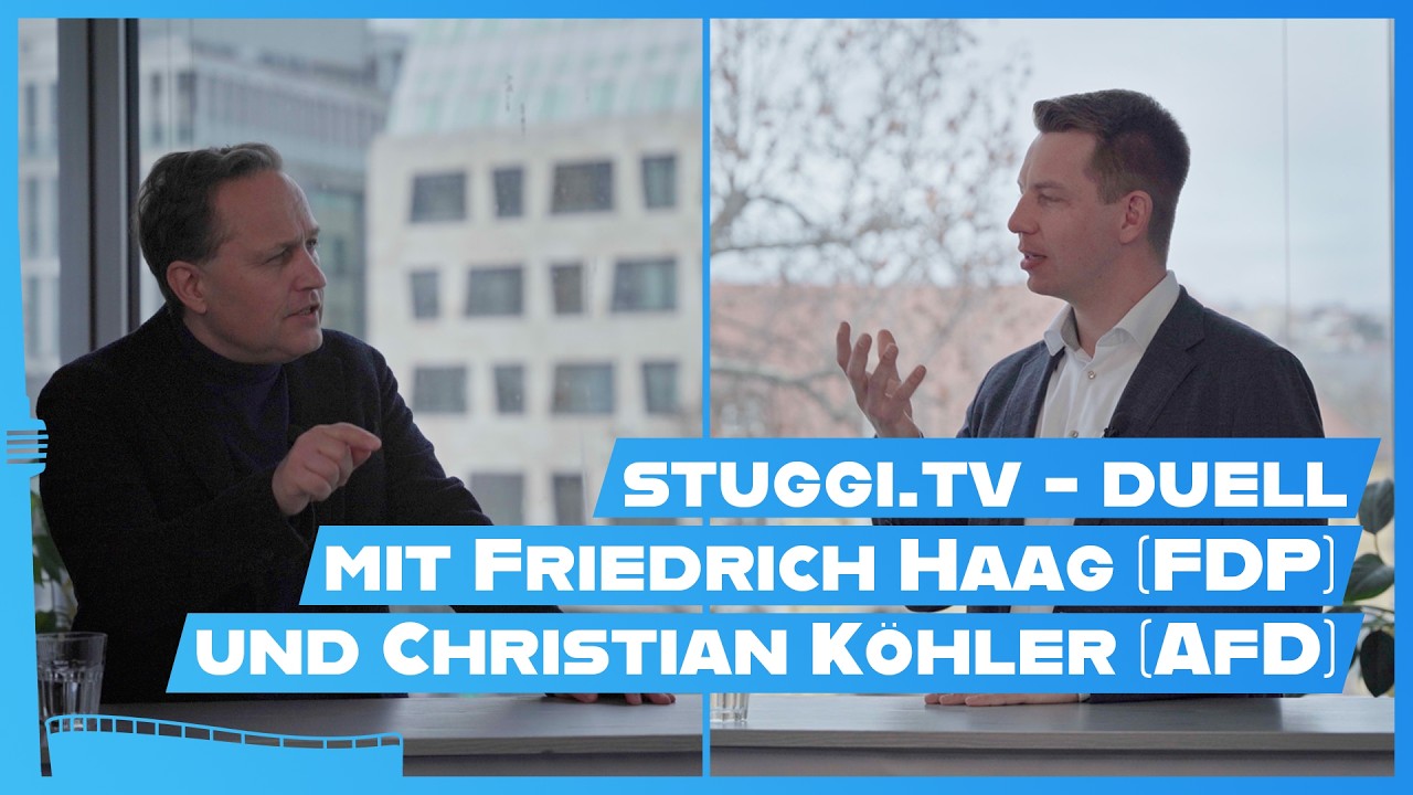 AfD vs. FDP: Das STUGGI.TV-Duell zur Landtagswahl mit Christian Köhler und Friedrich Haag| STUGGI.TV