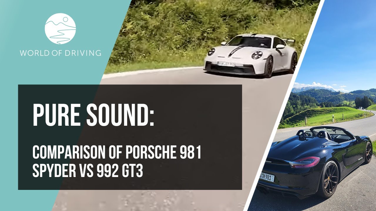 Pure sound: comparison of Porsche 981 Spyder vs 992 GT3