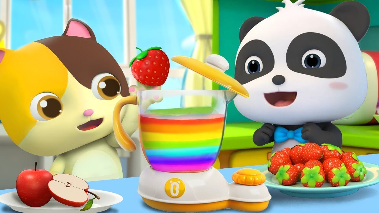 Baby Makes Colorful Food | Yummy Foods Song | Nursery Rhymes | Kids Songs | BabyBus