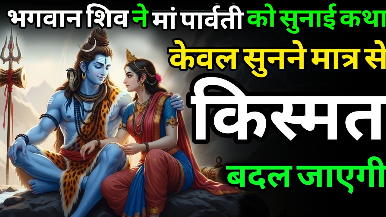 यह कथा सुनने से बदल जाती है किस्मत। शिव जी की दिव्य कथा |  Shiv Katha