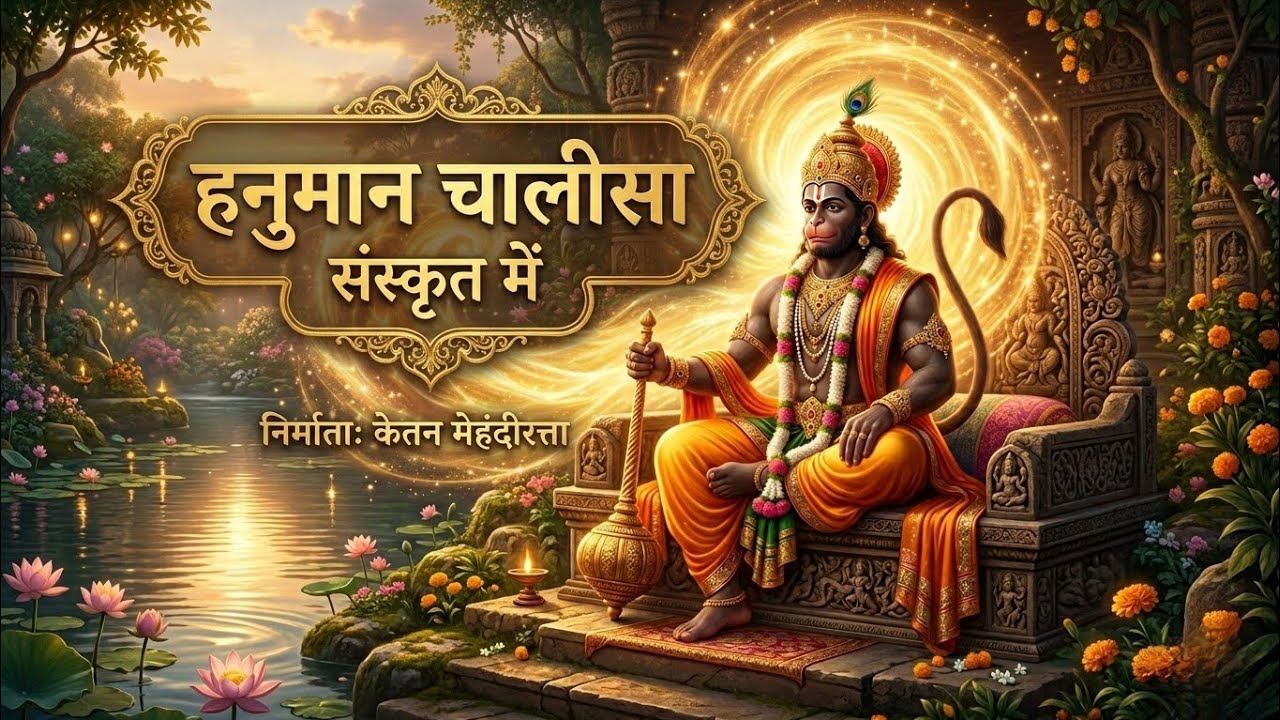 Hanuman Chalisa in Sanskrit | Most Powerful Vibration | Santanas #BhaktiSong #hanumanchalisa