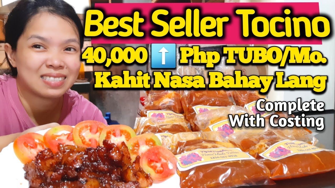 Homemade Pork Tocino Php 40k TUBO/Mo. Kahit Nasa Bahay Lang. Pangnegosyo Recipe Complete W/Costing.