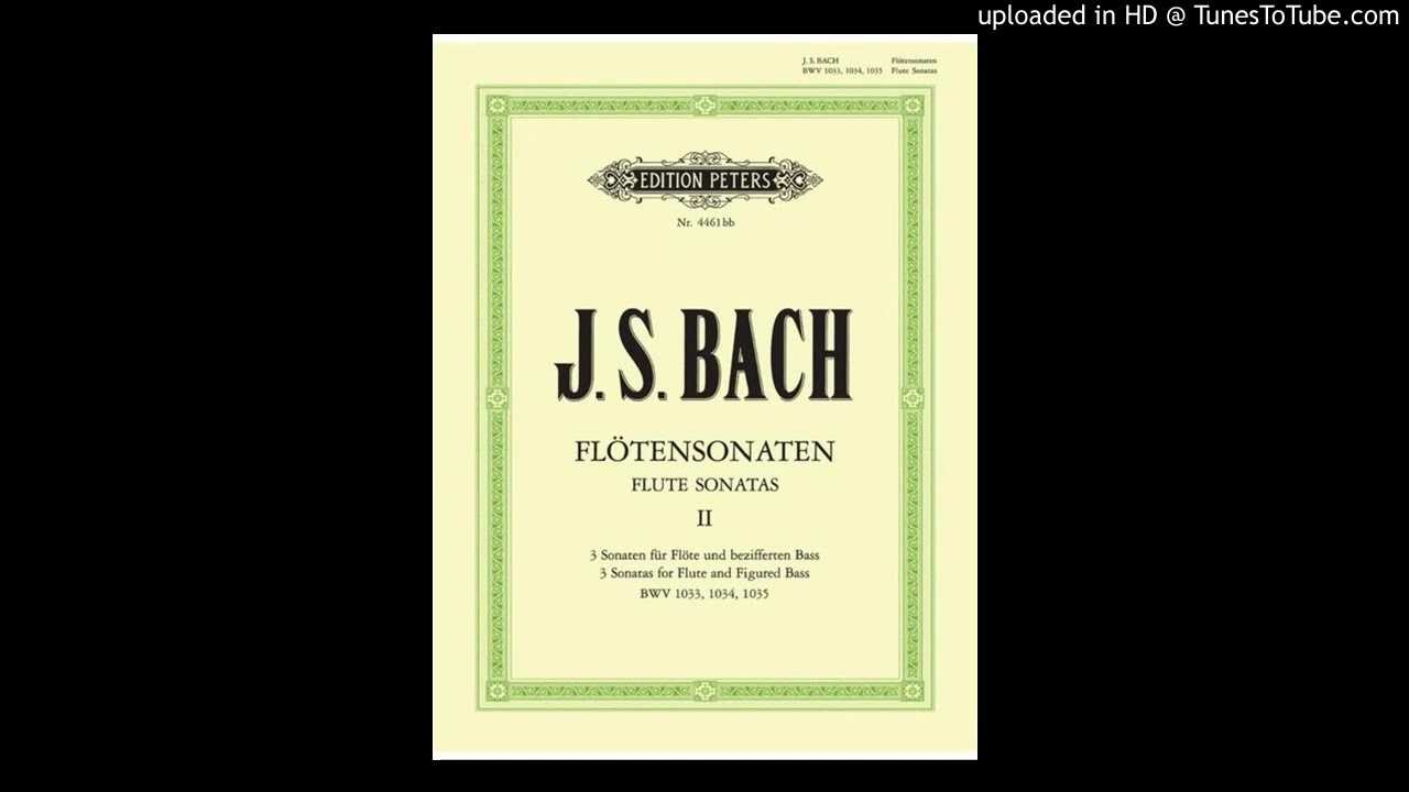 Bach Flute Sonata No2 1st Mov "Karaoke - Accompaniment"