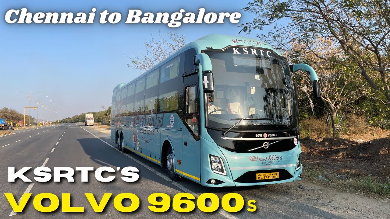 KSRTC Brand New VOLVO 9600s | Ambaari Utsav Bus Journey | Chennai to Bangalore #ksrtc #volvo9600