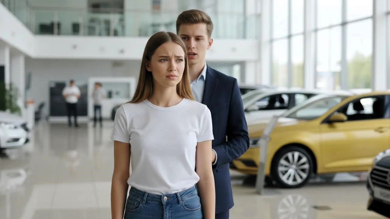 Prosta kobieta wyrzucona z salonu, następnego dnia przyjeżdża Rolls Royce jej męża...