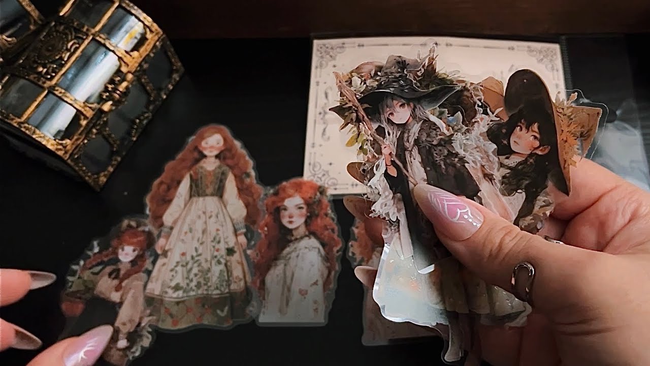 ASMR ₊˚⊹ unboxing stickers and scrapbooking supplies (with codes)
