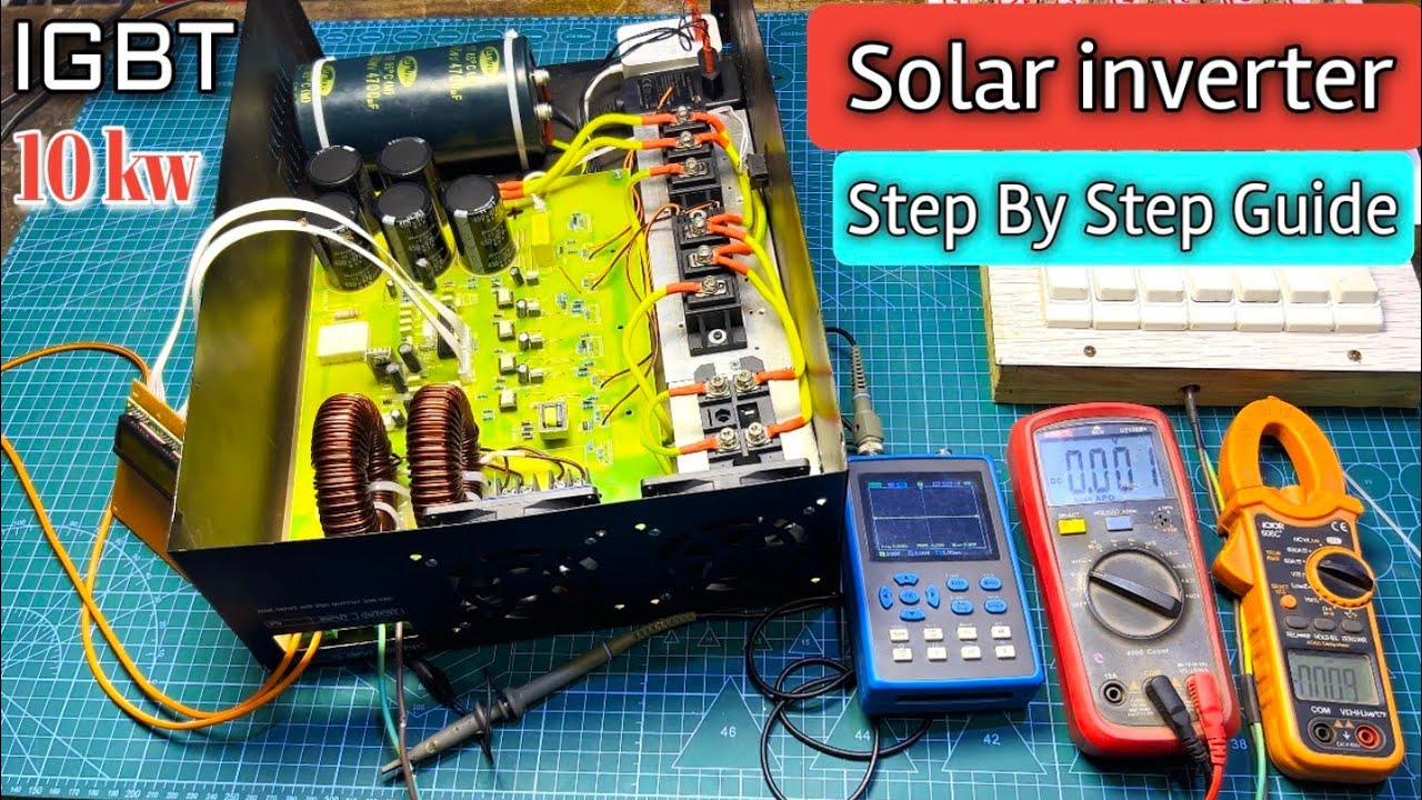 How to make 10kw solar inverter IGBT 1200v 100A | solar inverter without battery