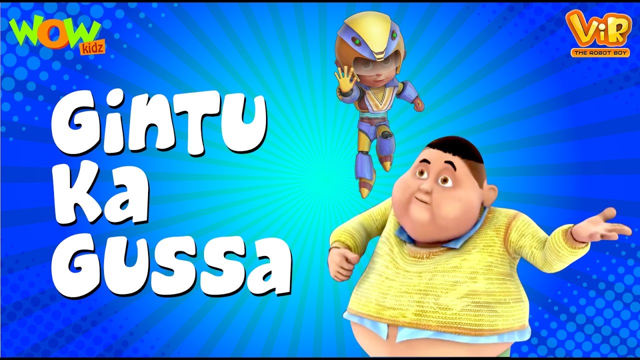 Vir The Robot Boy | Hindi Cartoon For Kids | Gintu ka gussa | Animated Series| Wow Kidz