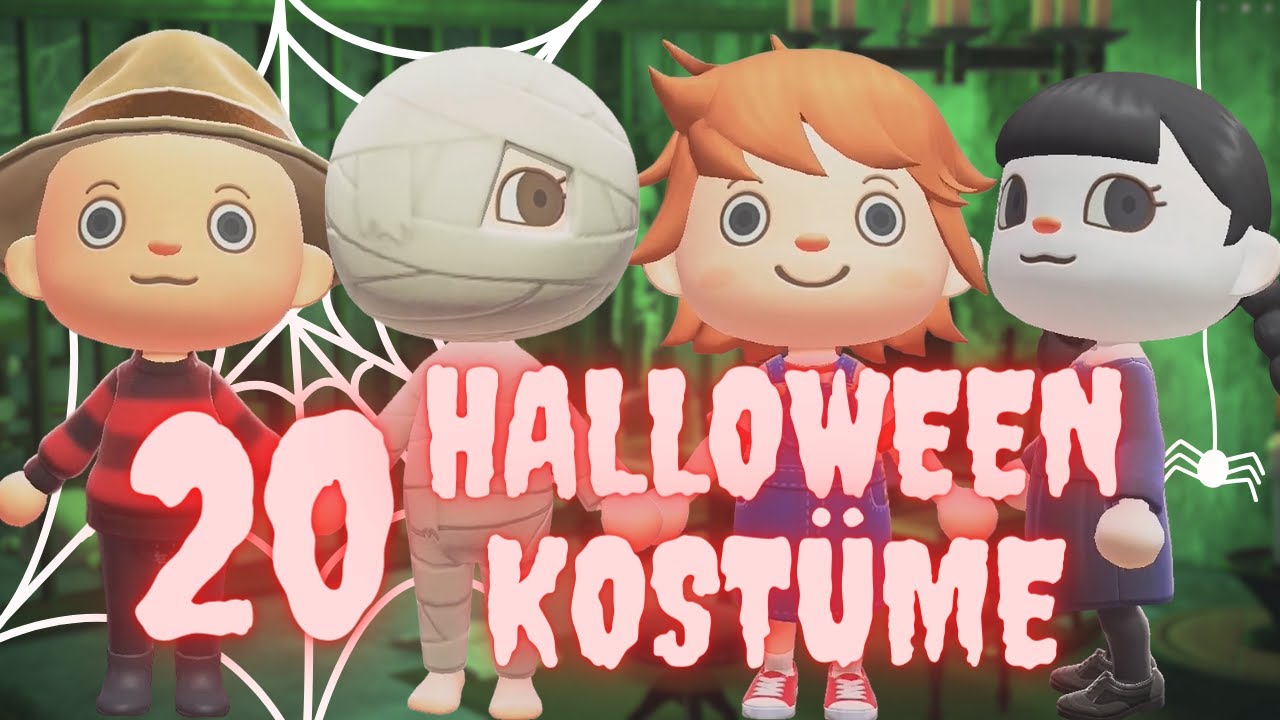 Animal Crossing New Horizons - 20 Halloween Kostümideen [GERMAN] #CREEPYCROSSING