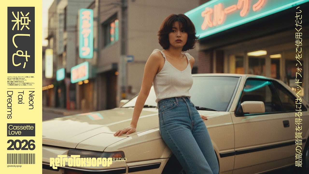 Retro Japanese City Pop | 東京 90s Night Vibes | Neon Taxi Dreams
