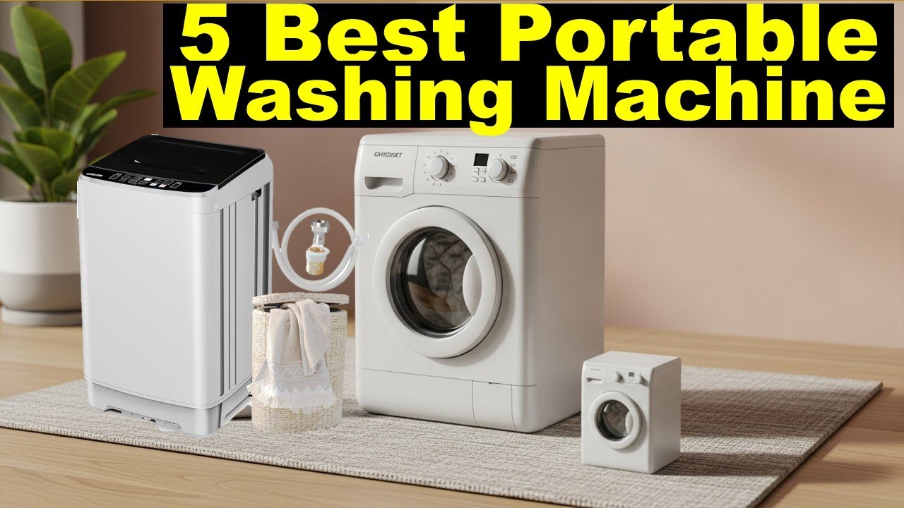 5 Best Portable Washing Machine 🔥 Top Load Washing Machine with Powerful Cleaning