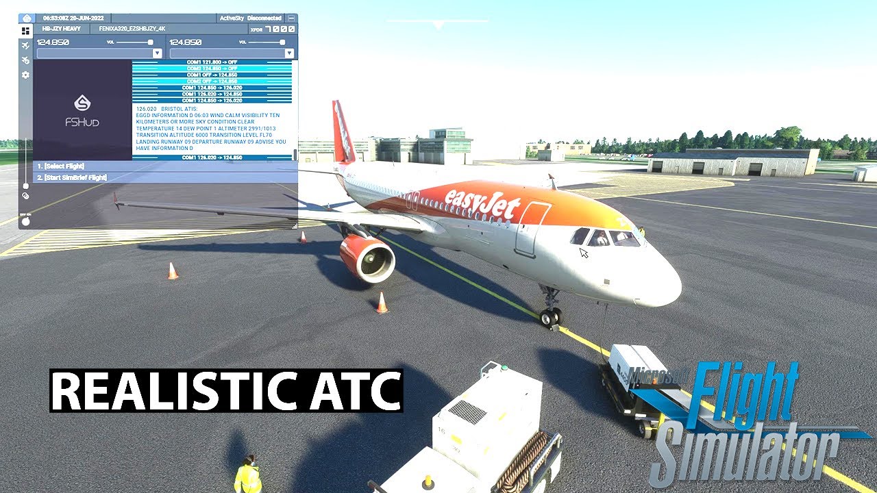 Realistic ATC | FSHud | Full Flight | MSFS 2020