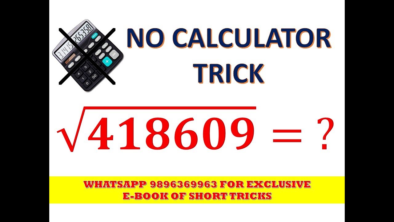 Finding Square Root of 6-Digit Number