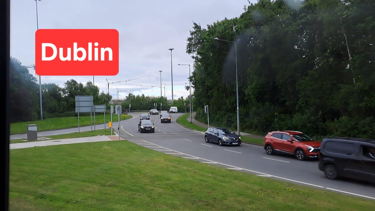 Dublin City Street View by Bus | Scenic Ireland Travel Experience in 4K#dublin#ireland