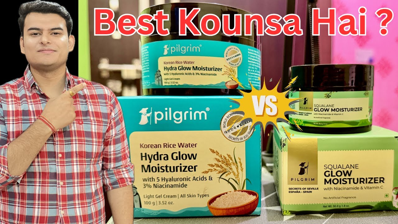 Pilgrim hydra glow moisturizer | pilgrim moisturiser review | Pilgrim Squalane glow moisturizer